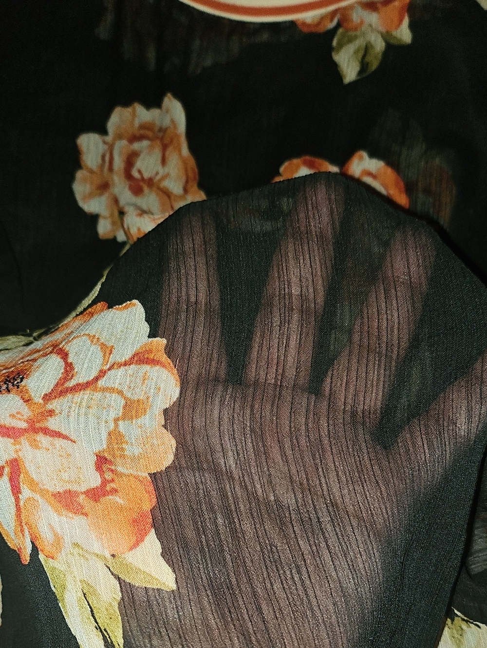 A NEW DAY floral Sheer Top 2X - Picture 5 of 5